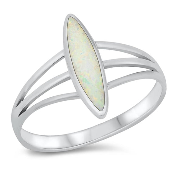 Marquise White Lab Opal Wholesale Ring New .925 Sterling Silver Band Sizes 5-12