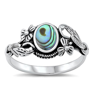 Sterling Silver Abalone Ring