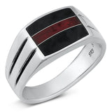 Modern Chunky Bar Ring .925 Sterling Silver Band Sizes 7-13