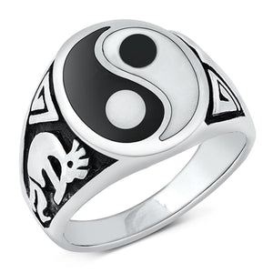 Sterling Silver Yin & Yang Ring