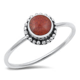 Sterling Silver Bali Coral Ring