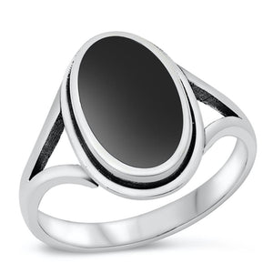 Sterling Silver Black Onyx Ring