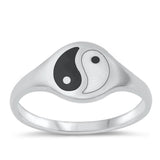 Sterling Silver Yin Yang Ring