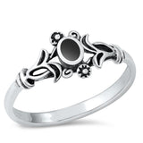 Sterling Silver Black Onyx Ring