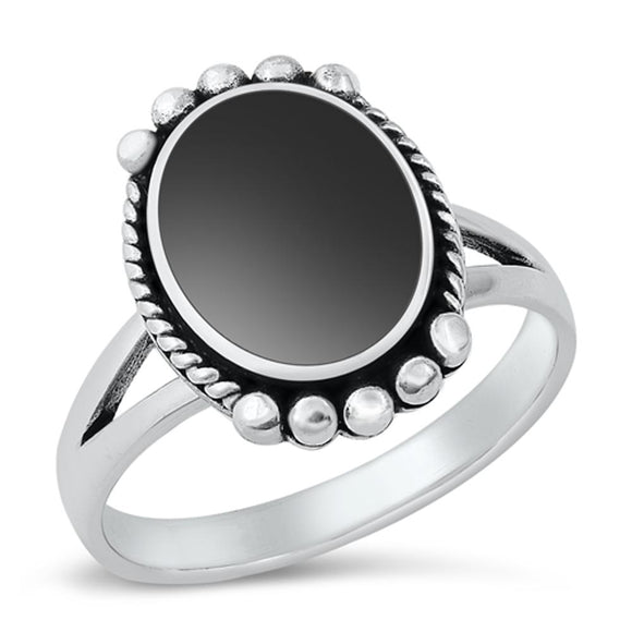 Sterling Silver Black Onyx Ring