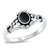 Sterling Silver Black Onyx Ring