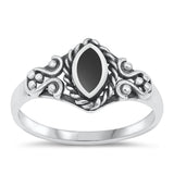 Sterling Silver Black Onyx Ring