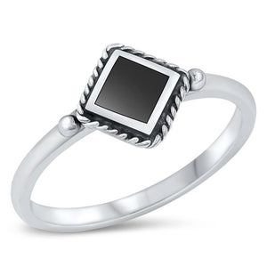 Sterling Silver Black Onyx Ring