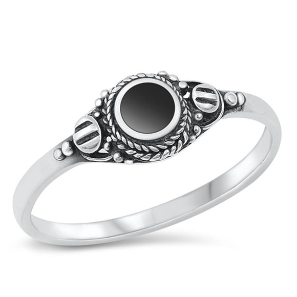 Sterling Silver Black Onyx Ring