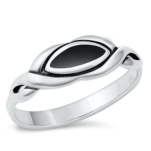 Sterling Silver Black Onyx Ring