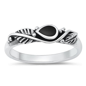 Sterling Silver Black Onyx Ring