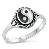 Sterling Silver Yin & Yang Ring