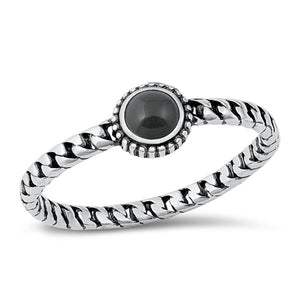 Sterling Silver Black Onyx Ring