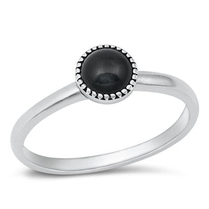 Sterling Silver Black Onyx Ring