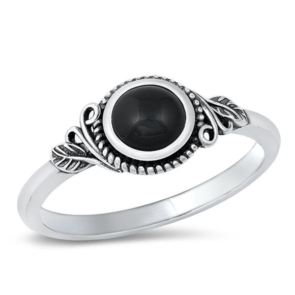 Sterling Silver Black Onyx Ring