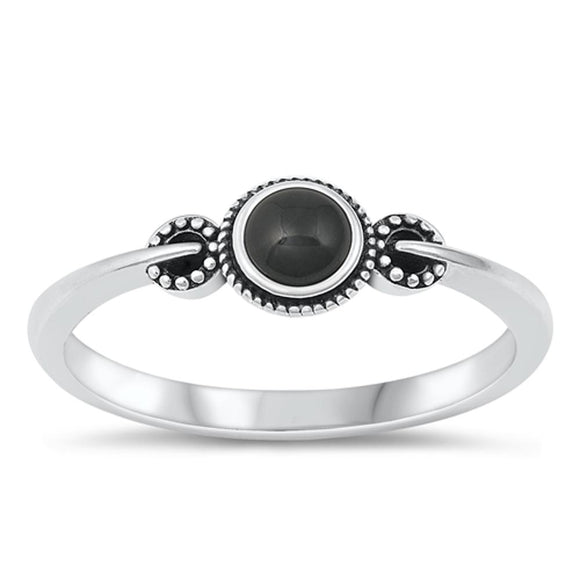 Sterling Silver Black Onyx Ring