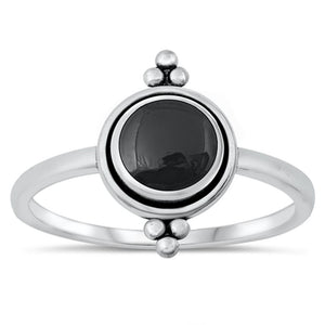 Sterling Silver Black Onyx Ring