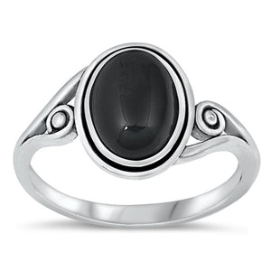 Sterling Silver Black Onyx Ring