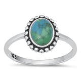 Sterling Silver Bali Turquoise Ring