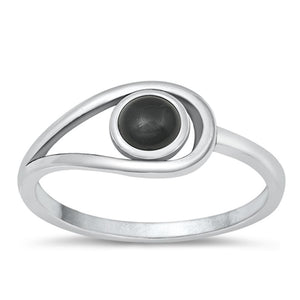 Sterling Silver Black Onyx Ring