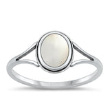 Sterling Silver Mother of Pearl Ring