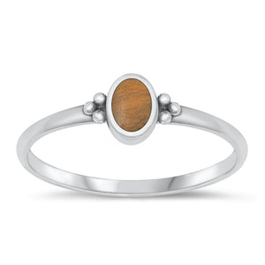 Sterling Silver Tiger Eye Ring