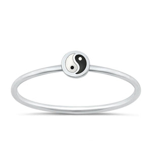 Sterling Silver Yin & Yang Ring