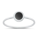 Sterling Silver Black Agate Ring