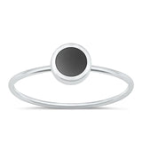 Sterling Silver Black Agate Ring