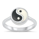 Sterling Silver Yin & Yang Ring