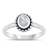 Sterling Silver Moonstone Ring