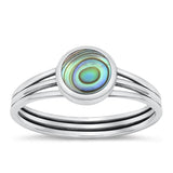 Sterling Silver Abalone Ring