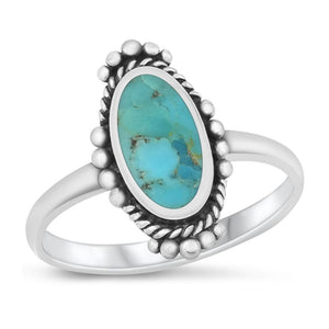 Sterling Silver Turquoise Cocktail Ring