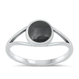 Sterling Silver Black Agate Ring