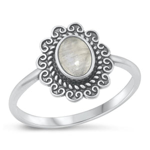 Sterling Silver Moonstone Ring