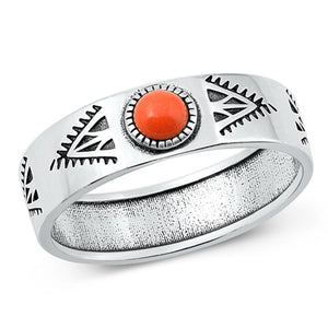 Sterling Silver Red Carnelian Ring