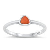 Sterling Silver Red Carnelian Ring