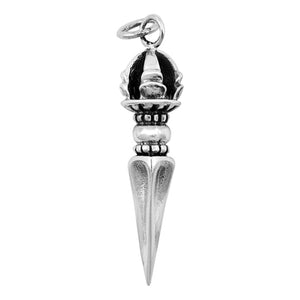 Sterling Silver Dagger Dirk Knife Sword Pendant Blade Weapon Charm 925 New