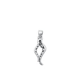 Sterling Silver Oxidized Octopus Tentacles Charm .925 New Ocean Nautical Pendant