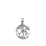 Sterling Silver Beautiful Man & Woman Tree Pendant Sexy Knockers Love Charm 925