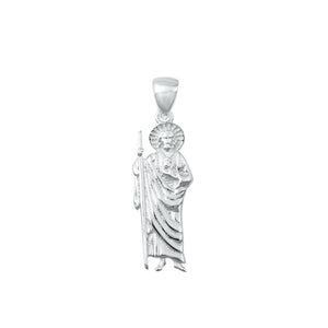 Sterling Silver Jesus Sheperd Wholesale Pendant High Polished Christian Charm