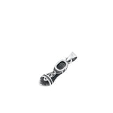 Sterling Silver Oxidized Sandal Shoe Pendant Beach Lovers Charm .925 New