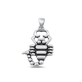 Sterling Silver Fashion Unique Scorpian Insect Pendant Oxidized Charm .925 New