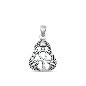 Sterling Silver Egyptian Symbol Of Life Ankh Cross Pendant .925 New Charm