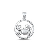 Sterling Silver Wholesale Crab Pendant Ocean Beach High Polished Charm .925 New