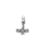 Sterling Silver Wholesale Thor Celtic Hammer Pendant Oxidized Charm .925 New