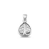 Sterling Silver Wholesale Tree of Life Pendant High Polished Charm .925 New