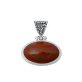 Sterling Silver Fashion Carnelian Pendant Polished Vintage Charm 925 New