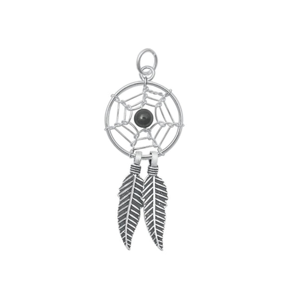 Sterling Silver Unique Pendant Native American Dreamcatcher Charm .925 New