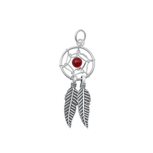 Sterling Silver Unique Pendant Native American Dreamcatcher Charm .925 New